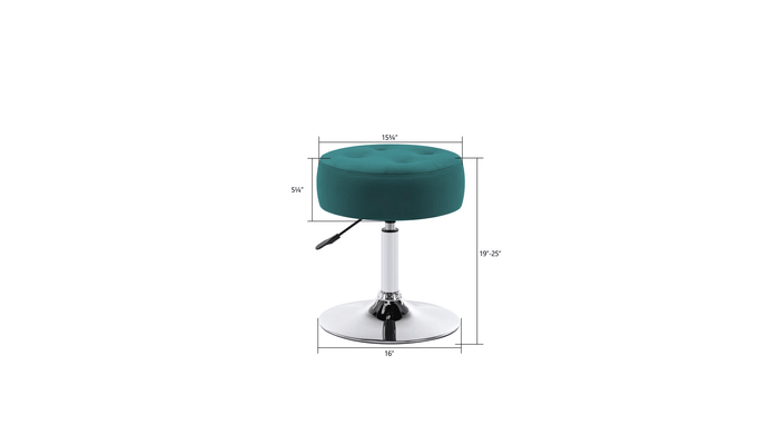 DERIA VANITY STOOL GREEN - Ouch Cart