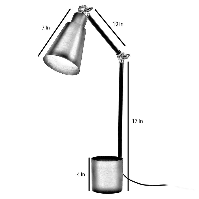 Designer Black Study Lamp With Metal Base By SS Lightings - Ouch Cart