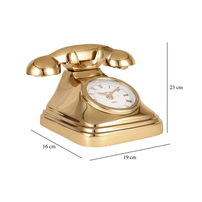 DialTime Table Clock in Gold Finish M.M.I. OVERSEAS