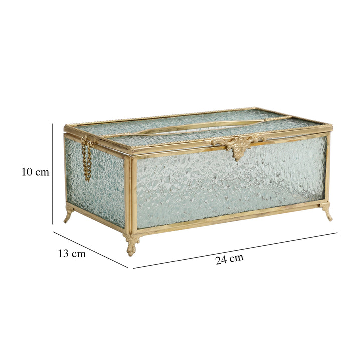 Diamond Cut Crystal Tissue Box M.M.I. OVERSEAS