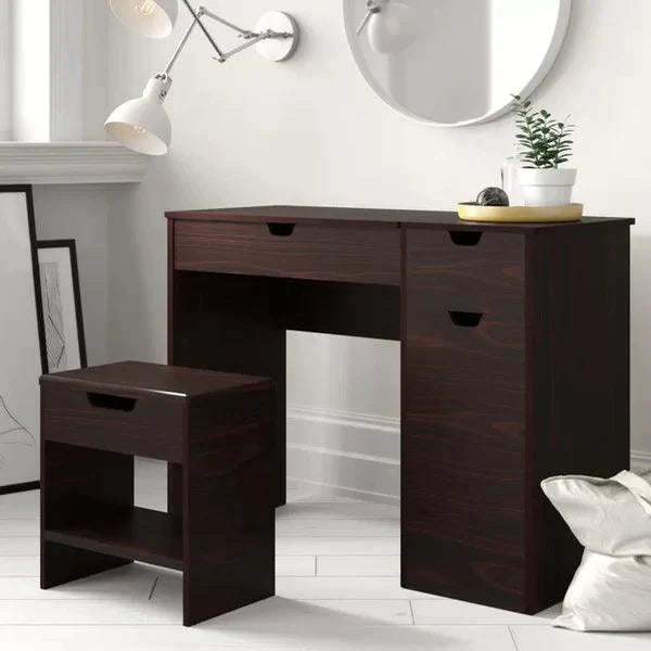 Drew Nelt Vanity dressing table design with stool with miror - Ouch Cart