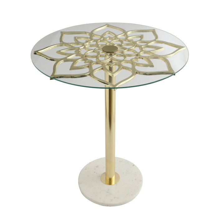 Eden's Flower - Gold Side Table - OUCH CART