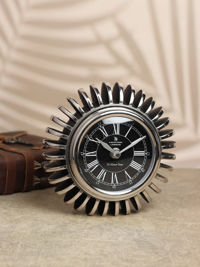 EdgeSculpt table clock Black M.M.I. OVERSEAS
