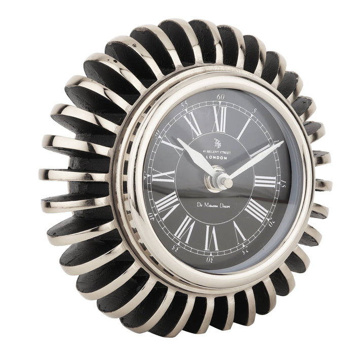 EdgeSculpt table clock Black M.M.I. OVERSEAS