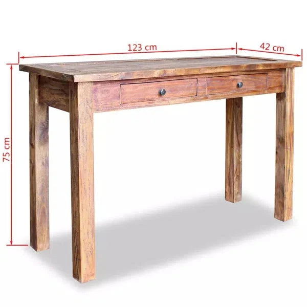 Eetu Solid Wood Console Table Ouch Cart