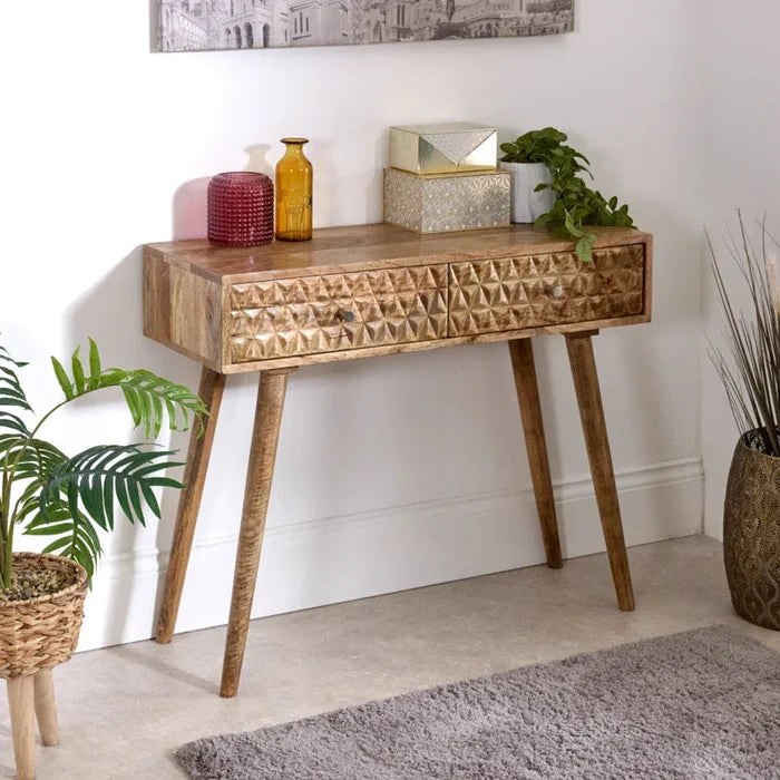 Eiden  Solid Wood Console Table Ouch Cart