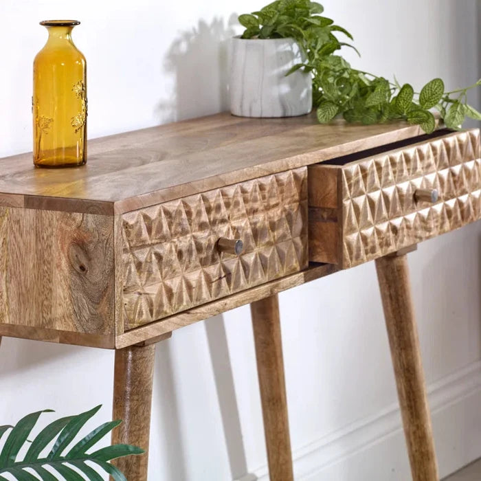 Eiden  Solid Wood Console Table Ouch Cart