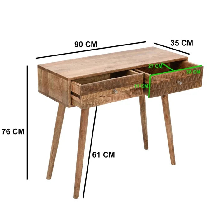 Eiden  Solid Wood Console Table Ouch Cart
