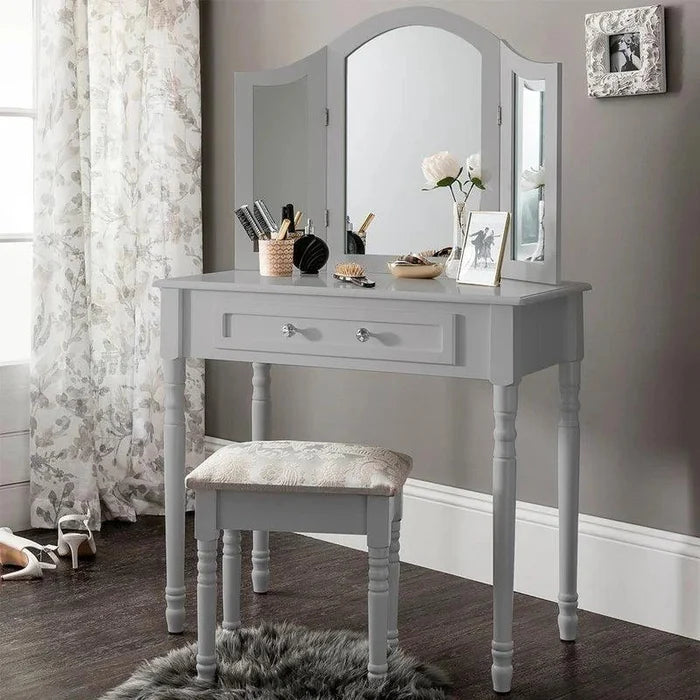 Elin Dressing Table with Mirror - Ouch Cart