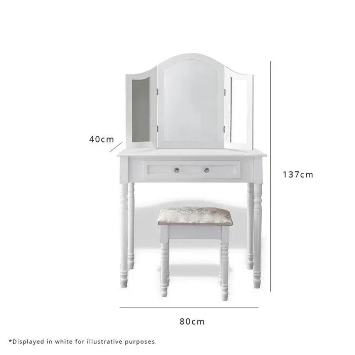 Elin Dressing Table with Mirror - Ouch Cart