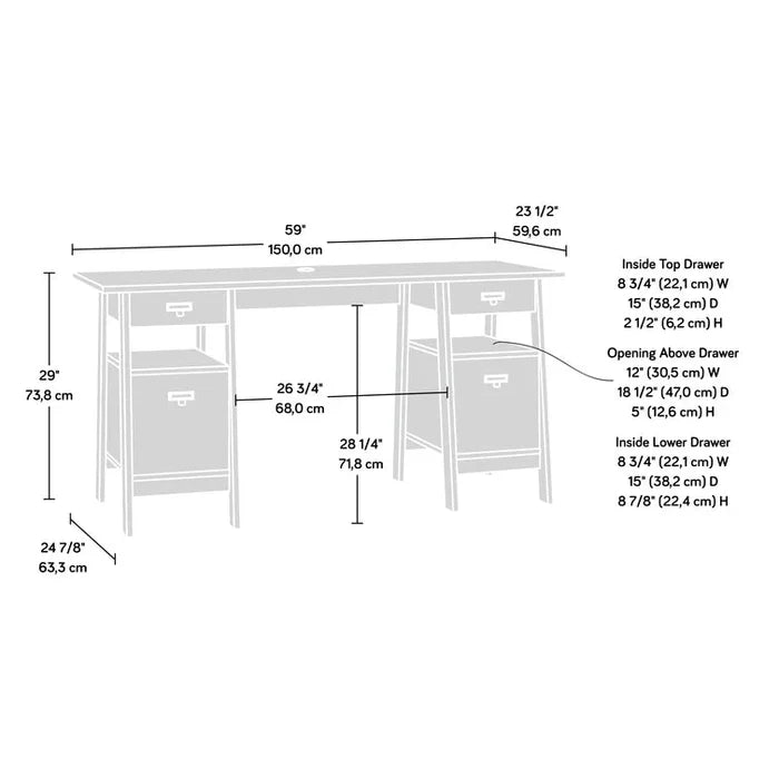 "Elite Executive Desk: A Statement of Power and Prestige" Ouch Cart