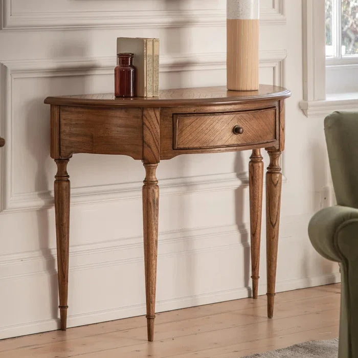 Ella Solid Wood Top Console Table Ouch Cart