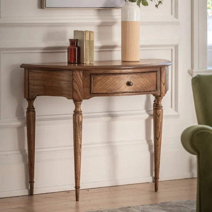 Ella Solid Wood Top Console Table Ouch Cart