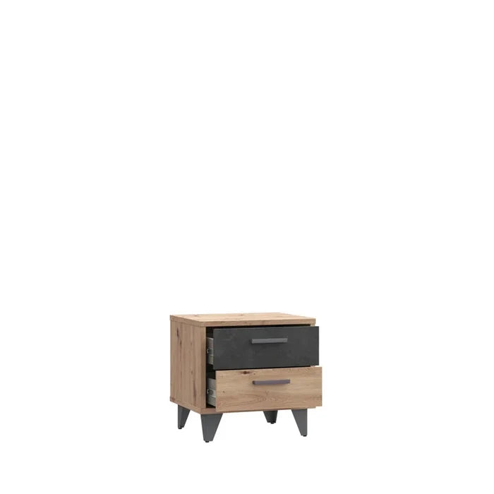 Elliott 2 Drawer Bedside Table ouch cart