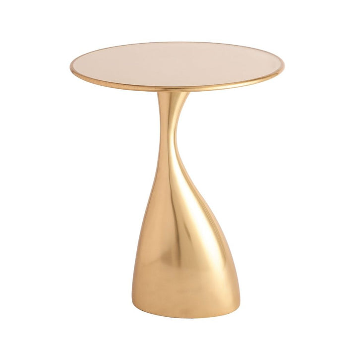 "Ernest Table in Ivroy Enamel Gold Finish " M.M.I. OVERSEAS