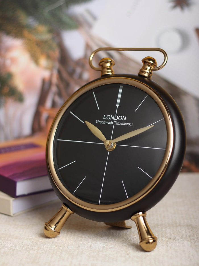 Essence Desk Timepiece in Black Gold - Ouch Cart