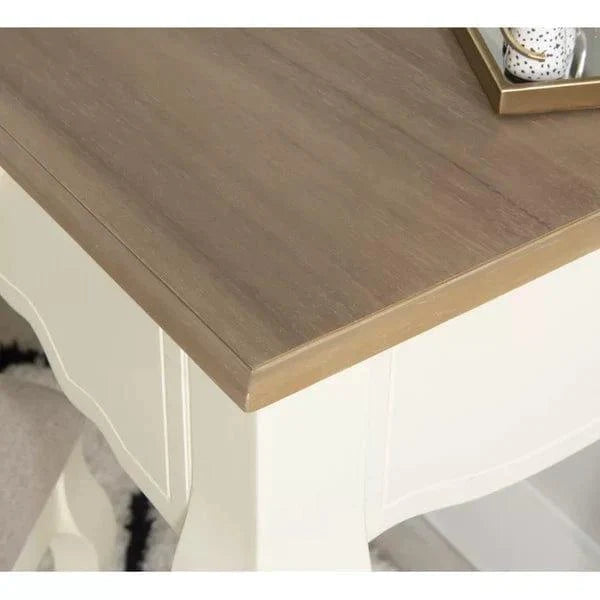 Ethan Vanity dressing table with mirror | Vanity Desk Set with Mirror | Makeup Vanity Dressing Table with 2 Drawers | Large Vanity Table Set for Bedroom - Ouch Cart