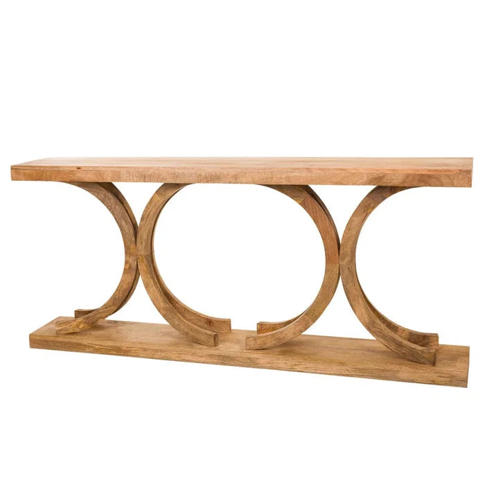 Ezrah 173cm Solid Wood Console Table Ouch Cart