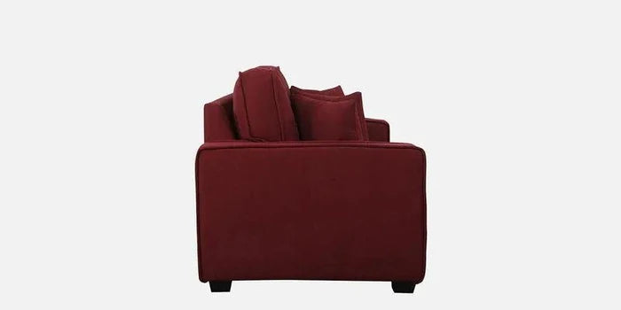 Fabric 2 Seater Sofa In Garnet Red Colour - Ouch Cart
