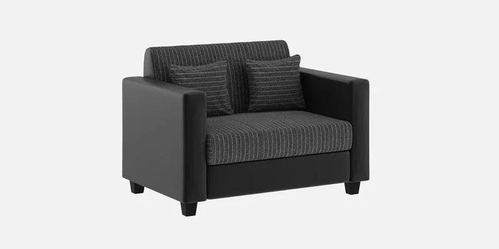 Fabric 2 Seater Sofa In Lama Black Colour - Ouch Cart