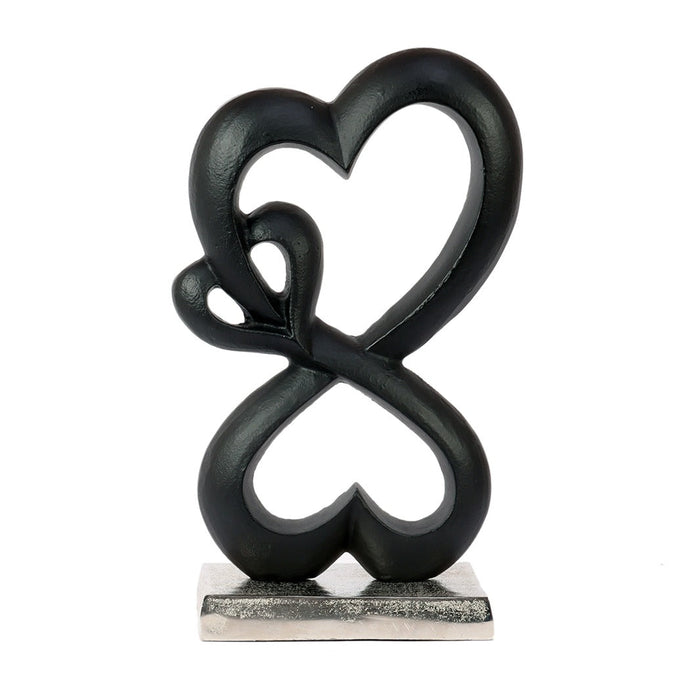 Family Heart Silver Base Small Sculpture M.M.I. OVERSEAS