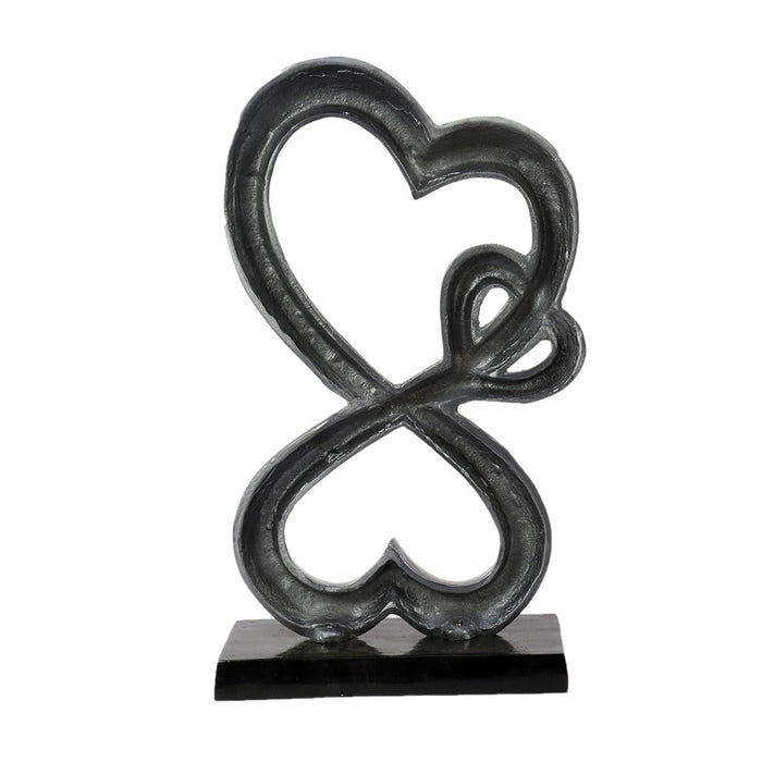Family Heart Vblue Sculpture Large M.M.I. OVERSEAS