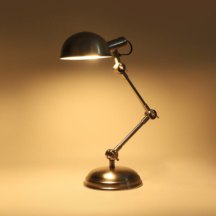 "Fergal Poulsen" Triple Adjustable lamp In Matt Pewter silver finish M.M.I. OVERSEAS