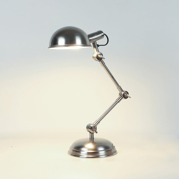 "Fergal Poulsen" Triple Adjustable lamp In Matt Pewter silver finish M.M.I. OVERSEAS