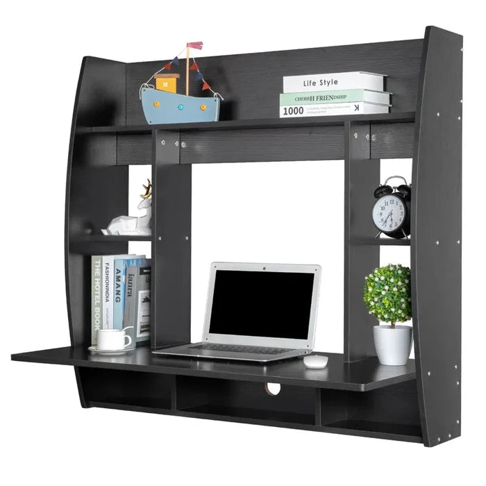 "Floating Desk: Modern Design for a Sleek and Space-Saving Workspace" Ouch Cart