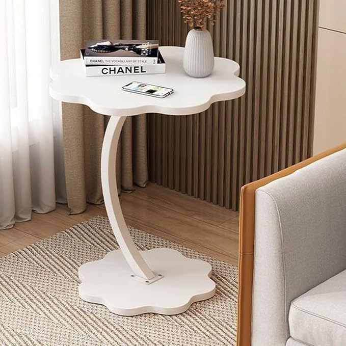 Flower Design C End Table – Compact Side Table for Sofa, Bedside & Small Spaces OUCH CART