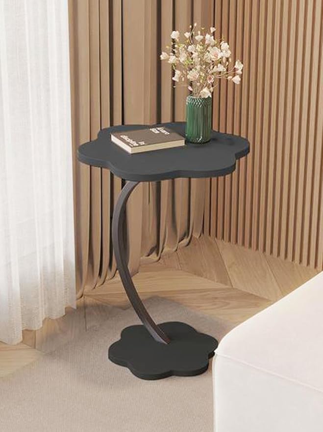 Flower Design C End Table – Compact Side Table for Sofa, Bedside & Small Spaces OUCH CART