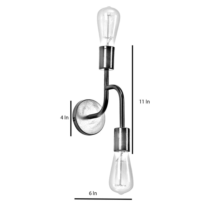 Flute Black Metal Wall Light by SS Lightings - Ouch Cart