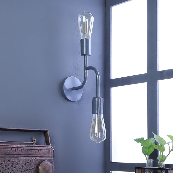 Flute Grey Metal Wall Light by SS Lightings - Ouch Cart