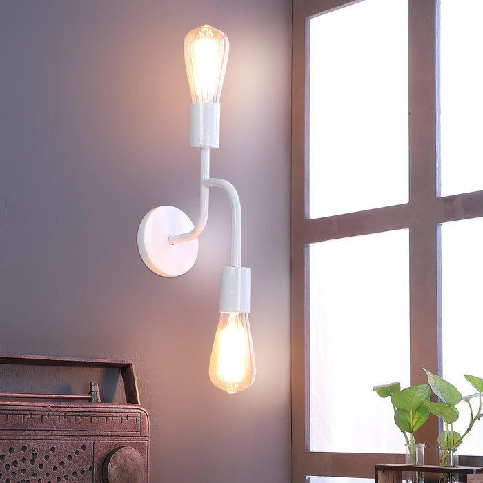 Flute White Metal Wall Light by SS Lightings - Ouch Cart