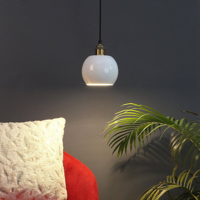 Formul White Metal Hanging Light by SS Lightings - Ouch Cart