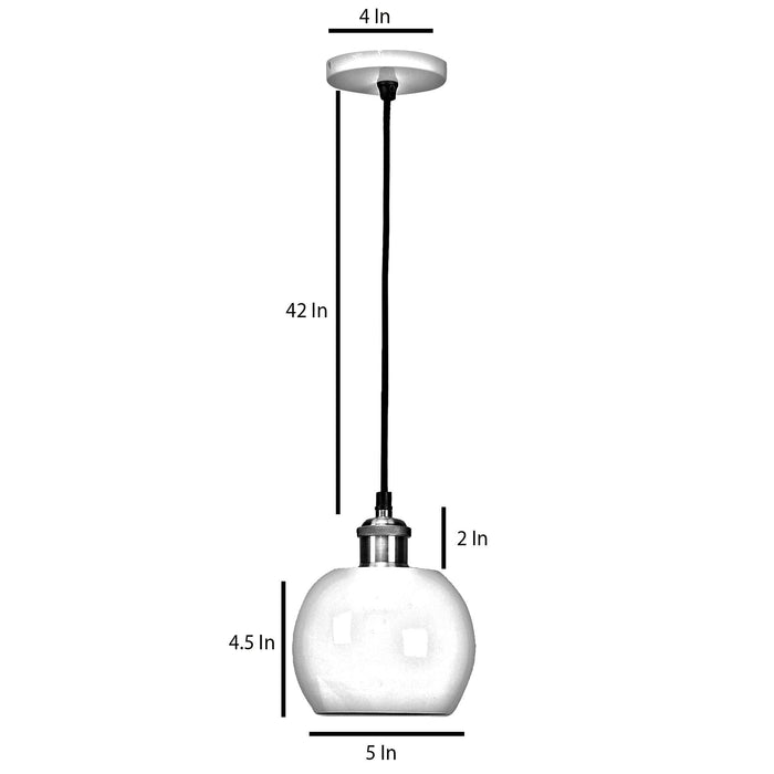 Formul White Metal Hanging Light by SS Lightings - Ouch Cart