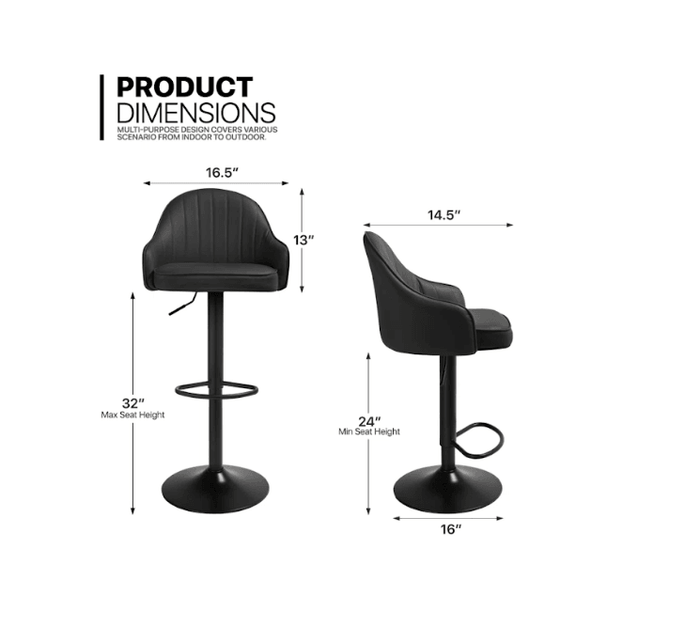 FRESSIA SWIEL BAR STOOL - Ouch Cart
