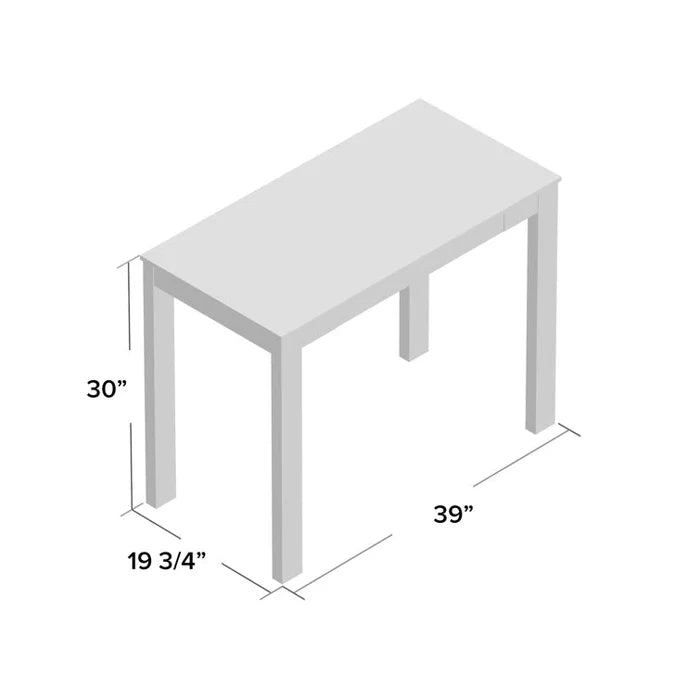 "Functional Elegance: Writing Desk with Drawer for Organized Productivity" Ouch Cart