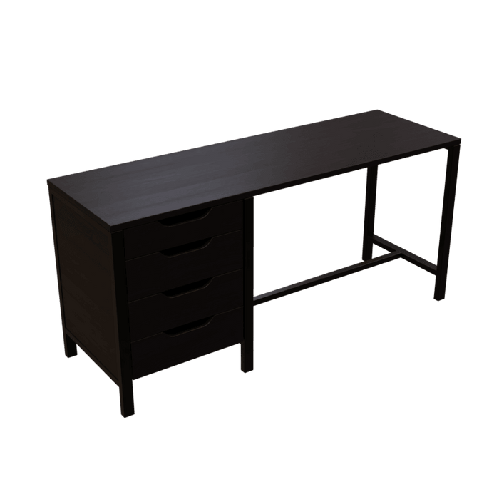 Gayle Study Table with Drawers in Brown Colour - Ouch Cart