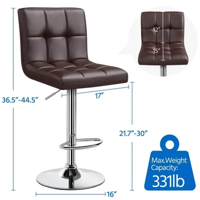 GERRILYN SWIEL ADJUSTABLE BAR STOOL Pack of 2 - Ouch Cart