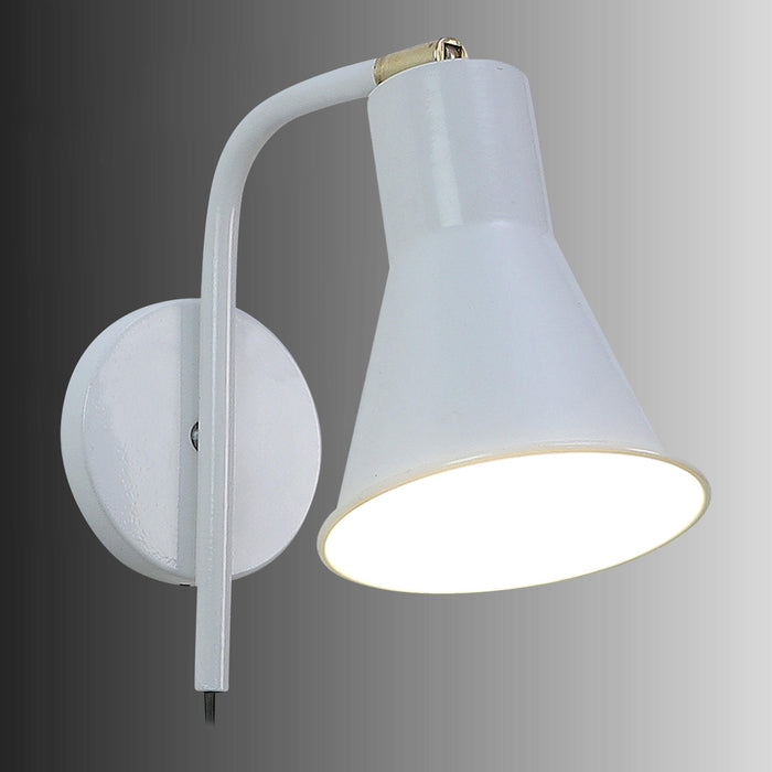 Gilbert White Metal Wall Light by SS Lightings - Ouch Cart