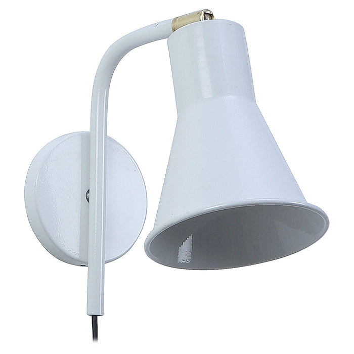 Gilbert White Metal Wall Light by SS Lightings - Ouch Cart