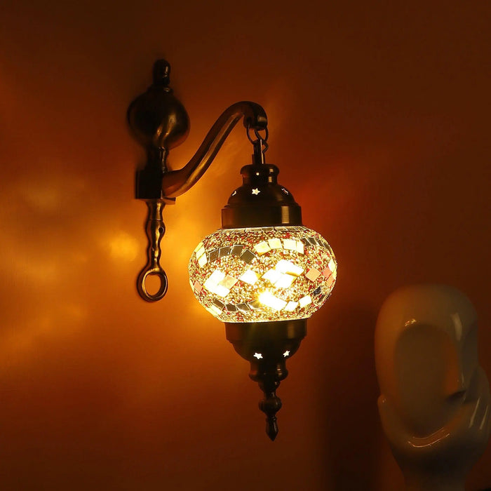 Gold And Multicolour Aluminium Wall Light - Ouch Cart