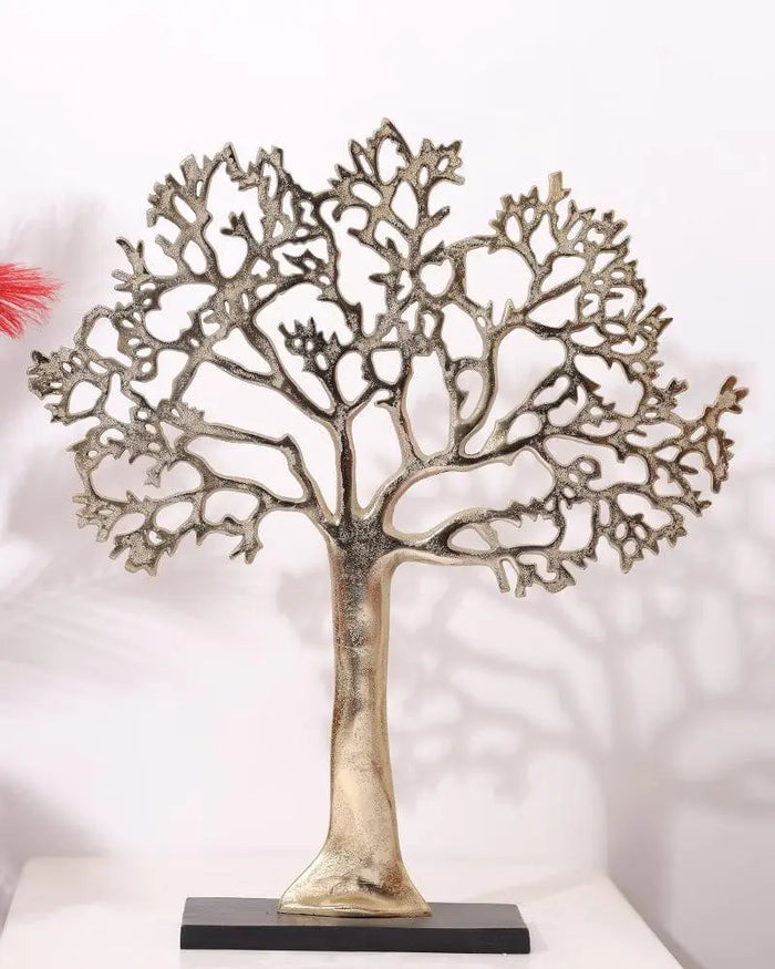 Gold Metal Tree Table Top Decorative showpiece For Home Decoration - Ouch Cart