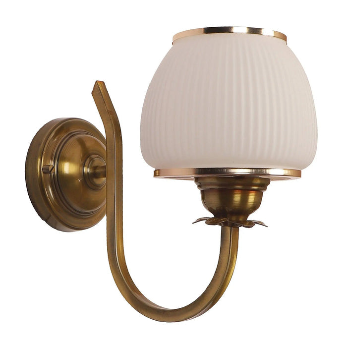 Golden And White Iron Wall Light - Ouch Cart