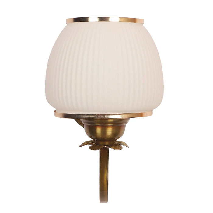 Golden And White Iron Wall Light - Ouch Cart