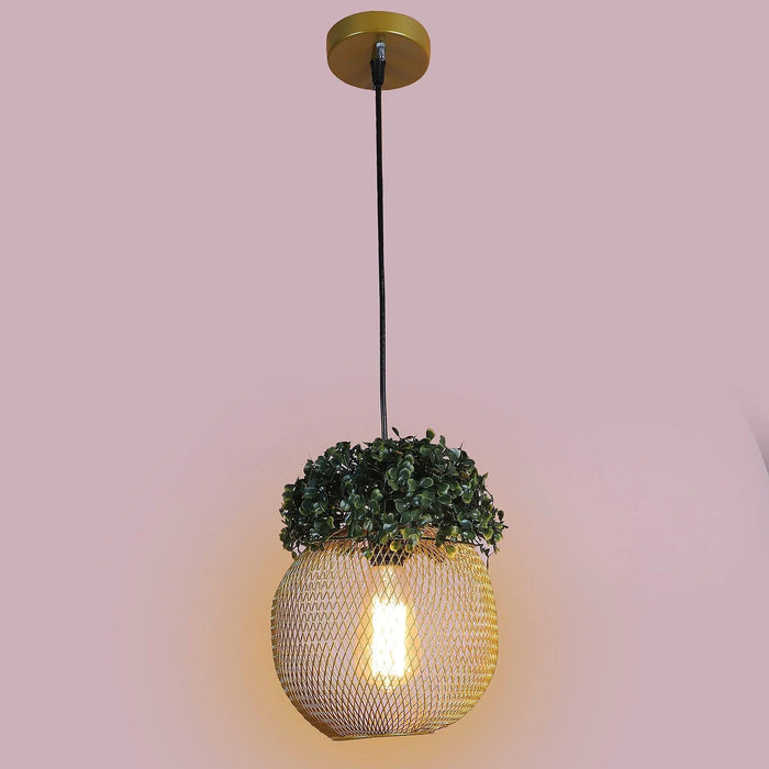Golden Glass Iron Hanging Lights - Ouch Cart