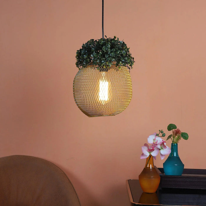 Golden Glass Iron Hanging Lights - Ouch Cart