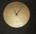 Golden Hammered Circle Wall Clock 24Inch N.R.HOMESDECOR