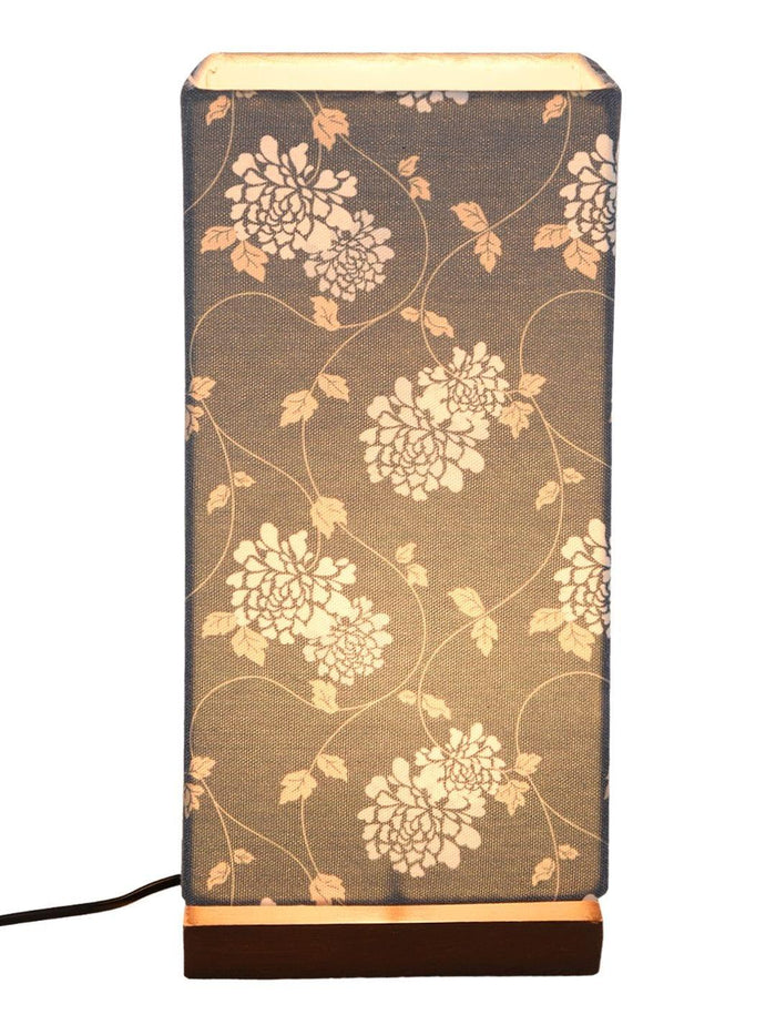 Golden Leaves Lamp with Wooden Base - Ouch Cart